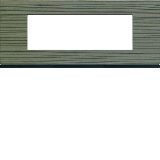 [HAG-WXP4806] Plaque de finition Gallery 6 modules Grey wood entraxe 57 mm WXP4806