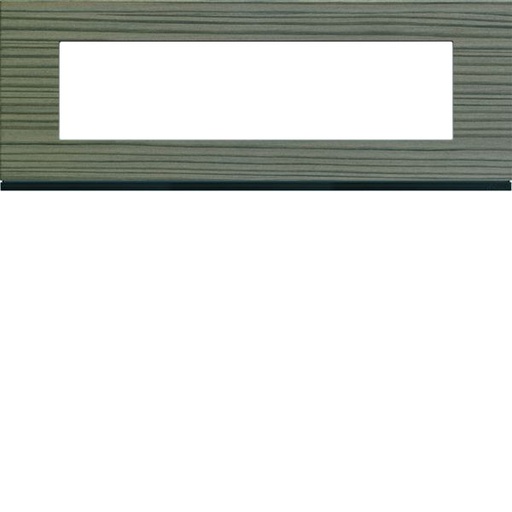 [HAG-WXP4808] Plaque de finition Gallery 8 modules Grey wood entraxe 71 mm WXP4808