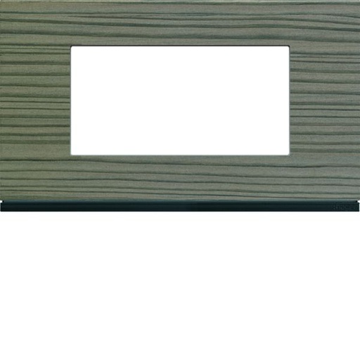 [HAG-WXP4834] Plaque de finition Gallery 4 modules Grey wood entraxe 57 mm WXP4834