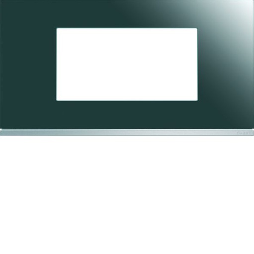 [HAG-WXP5004] Plaque de finition Gallery 4 modules Mirror glass entraxe 71 mm WXP5004