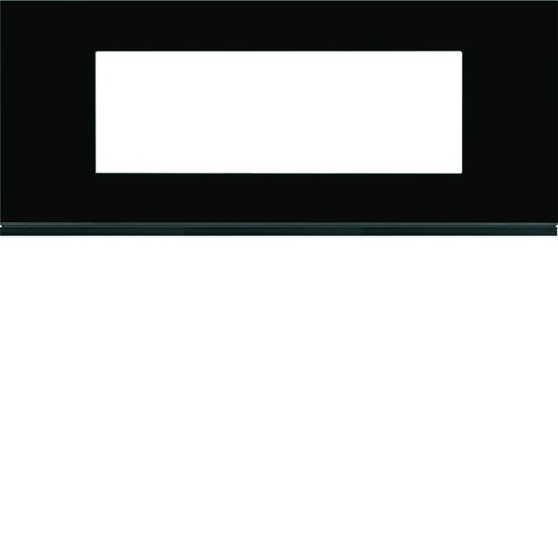 [HAG-WXP4106] Plaque de finition Gallery 6 modules Midnight glass entraxe 57 mm WXP4106