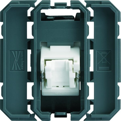 [HAG-WXF231] Prise Gallery RJ45 cat.6 FTP 2 modules incliné a 45° WXF231