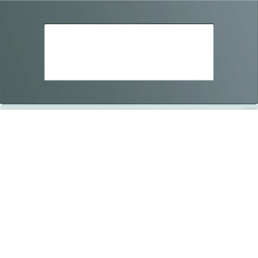 [HAG-WXP0906] Plaque de finition Gallery 6 modules Taupe entraxe 57 mm WXP0906