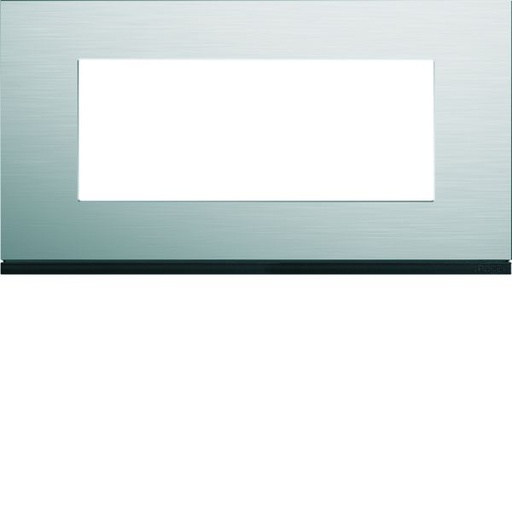 [HAG-WXP4305] Plaque de finition Gallery 5 modules Natural alu entraxe 71 mm WXP4305