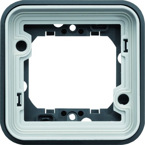 [HAG-WNA401] Support simple étanche Cubyko pour montage encastré, IP55, Gris WNA401