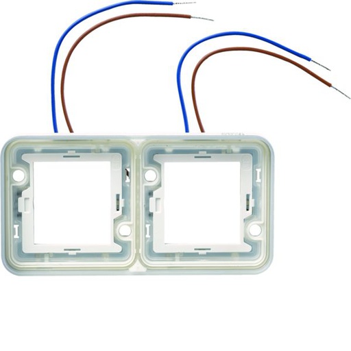 [HAG-WNA710] cubyko collerette double lumineuse à LED blanches 230V horizontale WNA710