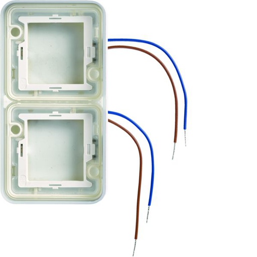 [HAG-WNA712] cubyko collerette double lumineuse à LED bleues 230V verticale  WNA712
