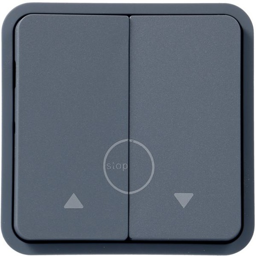 [HAG-WNA301] cubyko Poussoir volet-roulant associable gris IP55 WNA301