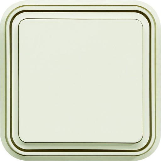 [HAG-WNE001B] Interrupteur va et vient Cubyko étanche IP55 blanc pose en encastré WNE001B