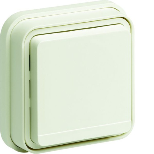 [HAG-WNE100B] Prise de courant 2P+T Cubyko étanche IP55 blanche pose en encastré WNE100B