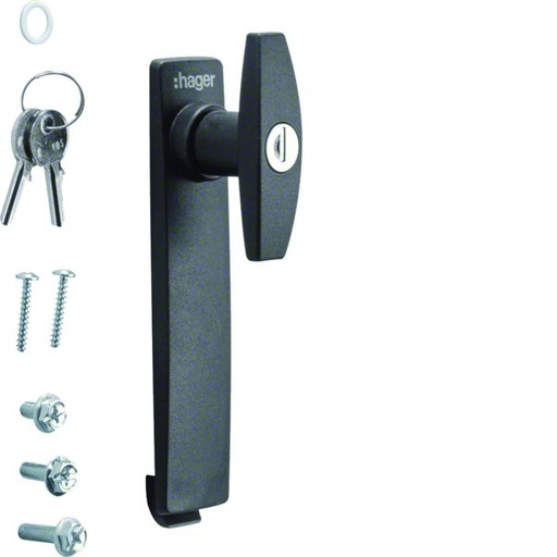 [HAG-FZ526] Bouton verrou métallique serrure à barillet 2clés n° 405 IP5-6 p vega D univers FZ526