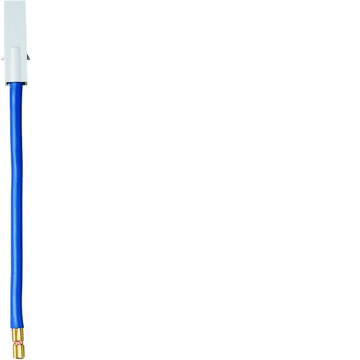 [HAG-KZ001] Câble de raccordement, 120mm, bleu, 6mm²,avec fiche, pour Répartiteur multifiche KZ001