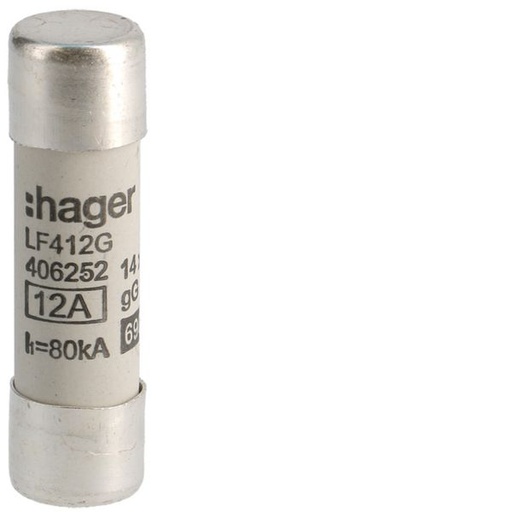 [HAG-LF412G] Cartouche fusible industrielle 14x51 gG 12A LF412G
