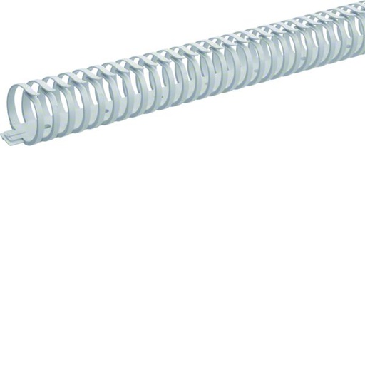 [HAG-M5693] Goulotte de câblage flexible Polyamide sans halogene 40mm L=0,5m Gris clair M5693