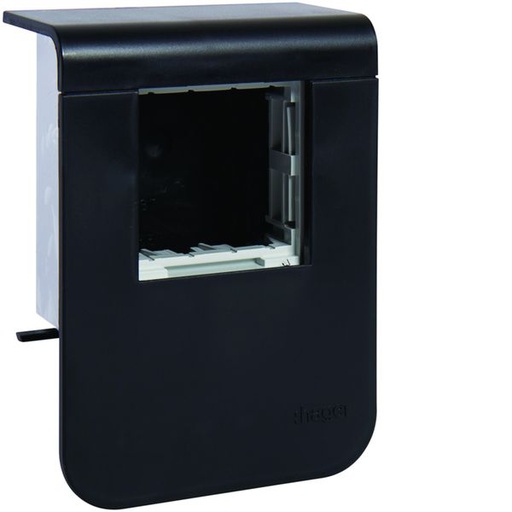 [HAG-SL200559709011] Support d'appareillage 45x45 pour plinthe SL20055 noir SL200559709011