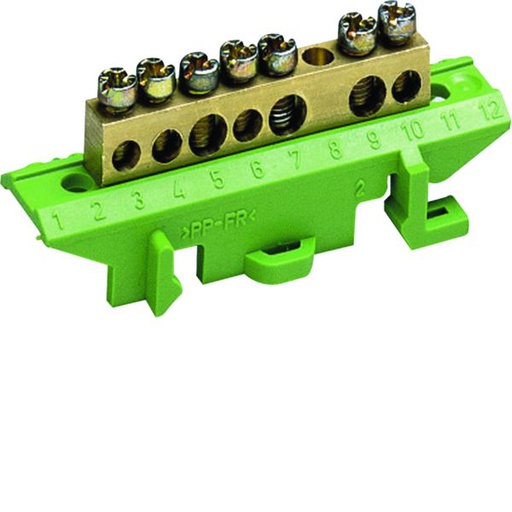 [HAG-KM07E] Borne en laiton, 4x10mm² 3x16mm², avec base de montage KM07E