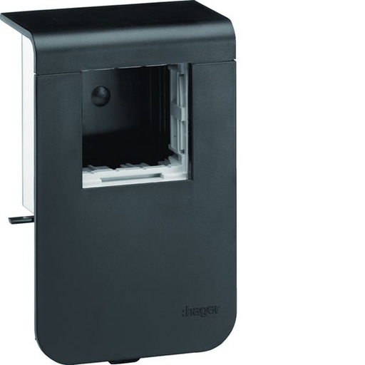 [HAG-SL200809709011] Support d'appareillage 45x45 pour plinthe SL20080 noir SL200809709011