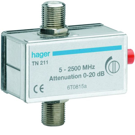 [HAG-TN211] Atténuateur TV coaxial réglable 0-20dB TN211