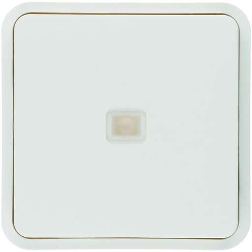 [HAG-WNT912B] Cubyko 1 touche KNX à voyant coloris blanc WNT912B