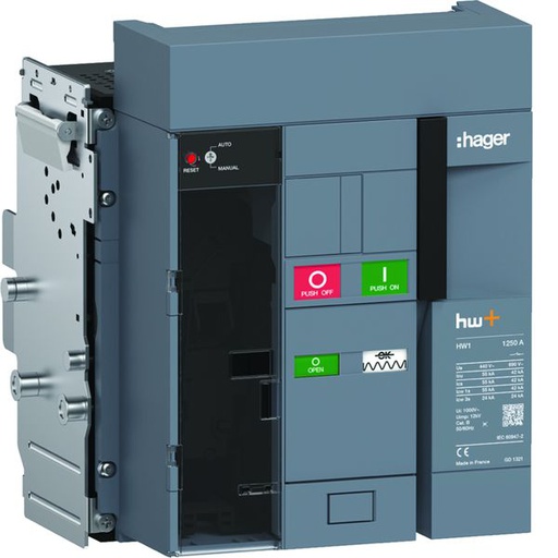 [HAG-HW1M312DE] Disjoncteur Ouvert HW1 55kA 1250A 3P Débrochable pour TU sentinel Energy HW1M312DE