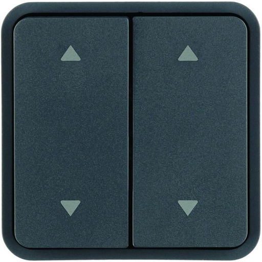 [HAG-WNT974] Cubyko 2 touches KNX pour 2 volets roulants coloris gris WNT974