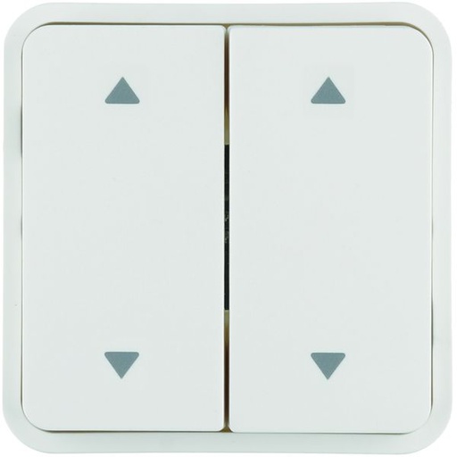 [HAG-WNT974B] Cubyko 2 touches KNX pour 2 volets roulants coloris blanc WNT974B