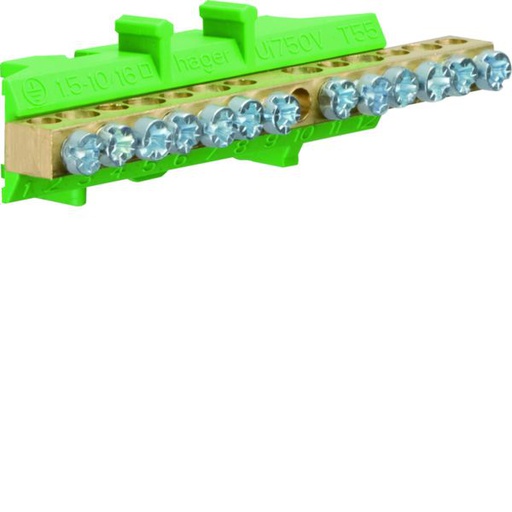 [HAG-KM13E] Borne en laiton, 7x10mm² 6x16mm², avec base de montage KM13E