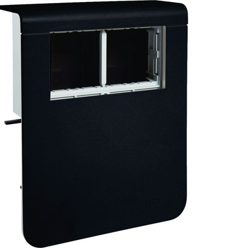 [HAG-SL201159039011] Support d'appareillage vide à équiper pour plinthe SL 20x8115mm Graphite Noir SL201159039011
