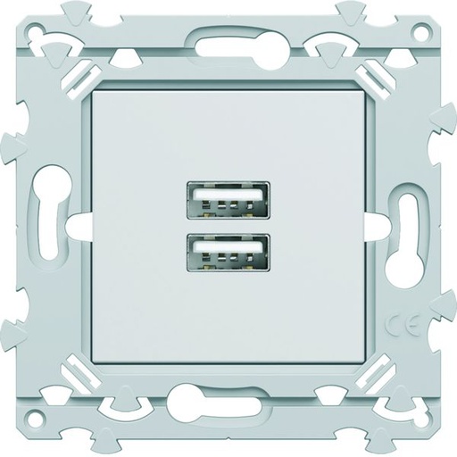 [HAG-WE112] Chargeur double USB A+A blanc essensya WE112