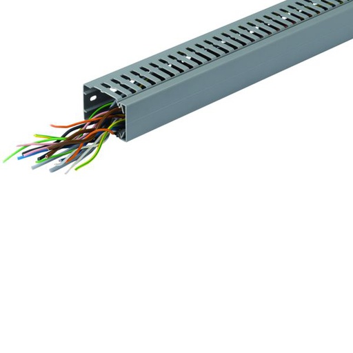 [HAG-BA7A25040] Goulotte de câblage BA7A 25x40mm PVC gris pierre BA7A25040