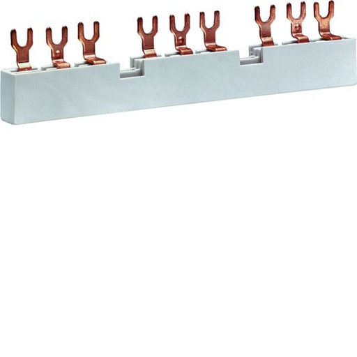 [HAG-KD303M] Barre de pontage 3P 63A à fourche 10mm² 7,5modules pour 3 disjoncteurs moteur KD303M