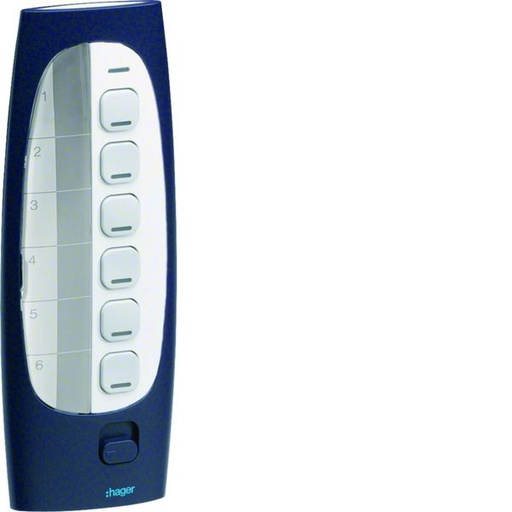 [HAG-TU418] Télécommande 6 touches 18 voies KNX radio configurable en Quicklink/Easy/ETS TU418