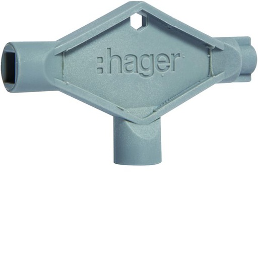 [HAG-FZ850] Clé triangle + carré + double barre pour armoire quadro+ FZ850