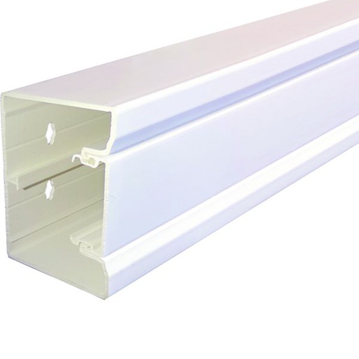 [HAG-GBD5008509016] Goulotte d'installation GBD 50x85mm 1 compartiment PVC blanc GBD5008509016