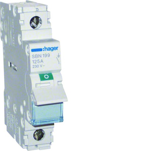 [HAG-SBN199] Interrupteur sectionneur 125A 1P 1 module SBN199