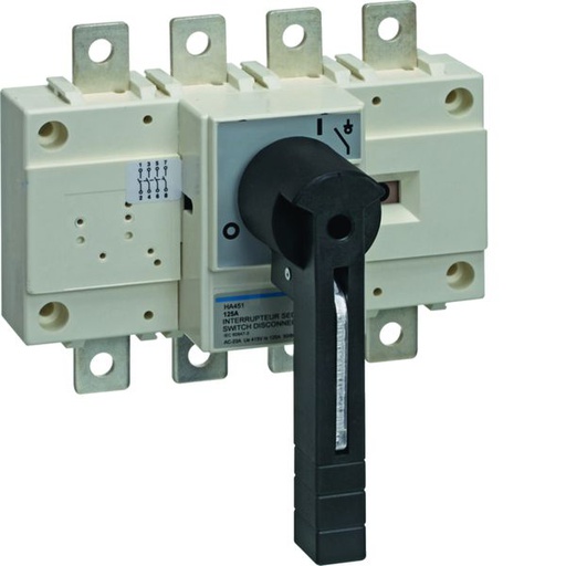 [HAG-HA451] Interrupteur coupure apparente 4P In125A Ue380 - 415Vac Poignée rotative longue HA451
