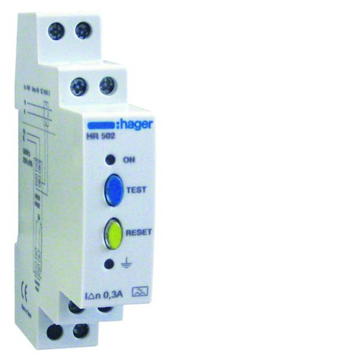 [HAG-HR502] Relais différentiel type A 0.3A déclenchement instantané + sortie standard 1 OF HR502