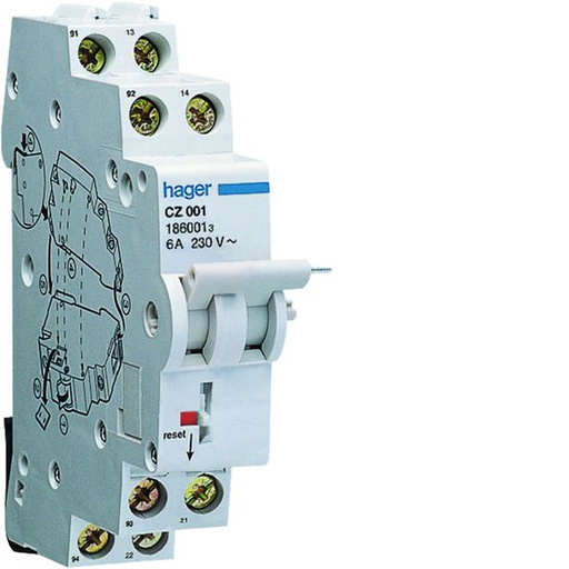[HAG-CZ001] Contact auxiliaire pour interrupteur différentiel 2(1NO+1NC) 6A 240V AC CZ001