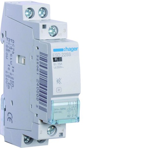 [HAG-ESD225S] Contacteur Silencieux 25A, 2F, 24V 1 module ESD225S