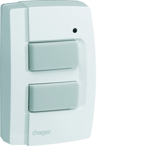 [HAG-TRE302] Bouton poussoir mural radio KNX, 2 entrées, IP55 TRE302