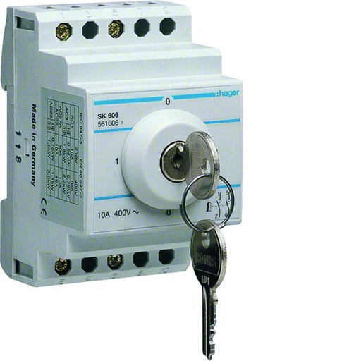 [HAG-SK606] Interrupteur à clé 10A SK606