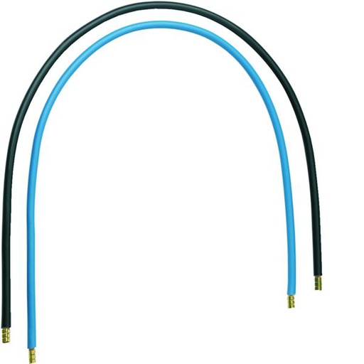 [HAG-KC416] Jeu 2 conducteurs 16 mm² bleu + noir, longueur 450 mm KC416