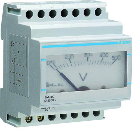 [HAG-SM500] Voltmètre analogique plage de mesure 0-500V SM500