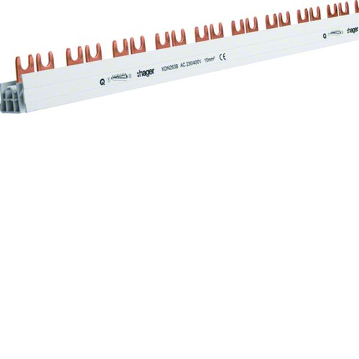 [HAG-KDN263B] Barre de pontage 2P 63A à fourche 10mm² 28modules KDN263B