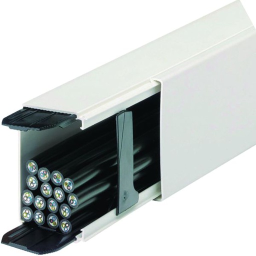 [HAG-LFF6009009016] Goulotte de distribution cloisonnable lifea LFF 60x90mm PVC Blanc LFF6009009016
