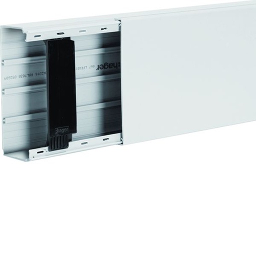 [HAG-LFF4011009016] Goulotte de distribution cloisonnable lifea LFF 40x110mm PVC Blanc LFF4011009016