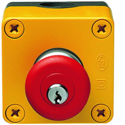 [HAG-MZ531N] Bouton arrêt d'urgence déporté coup de poing à clé MZ531N