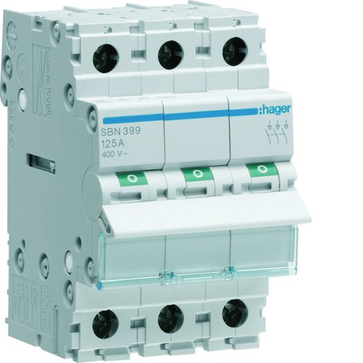 [HAG-SBN399] Interrupteur sectionneur 125A 3P 3 modules SBN399