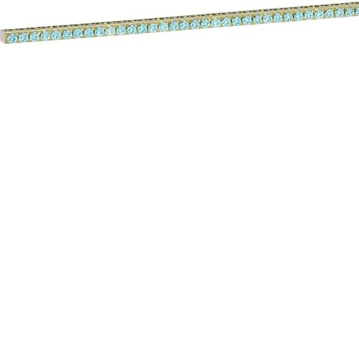 [HAG-K162F] Barrette laiton sans socle L992mm 129X10-16mm univers+support et connexion 250 A K162F
