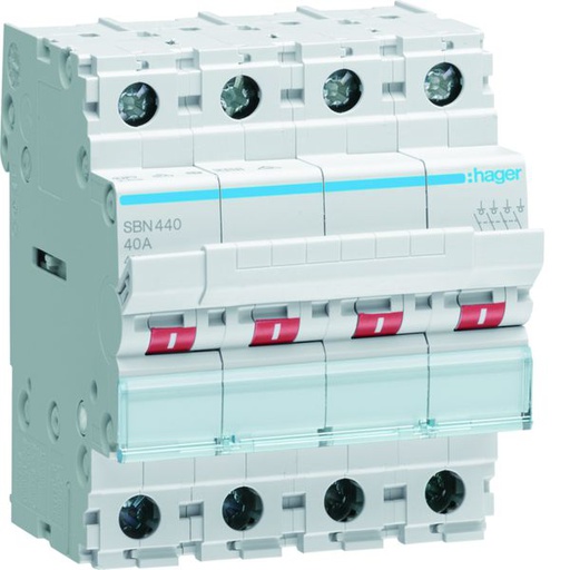 [HAG-SBN440] Interrupteur sectionneur 40A 4P 4 modules SBN440